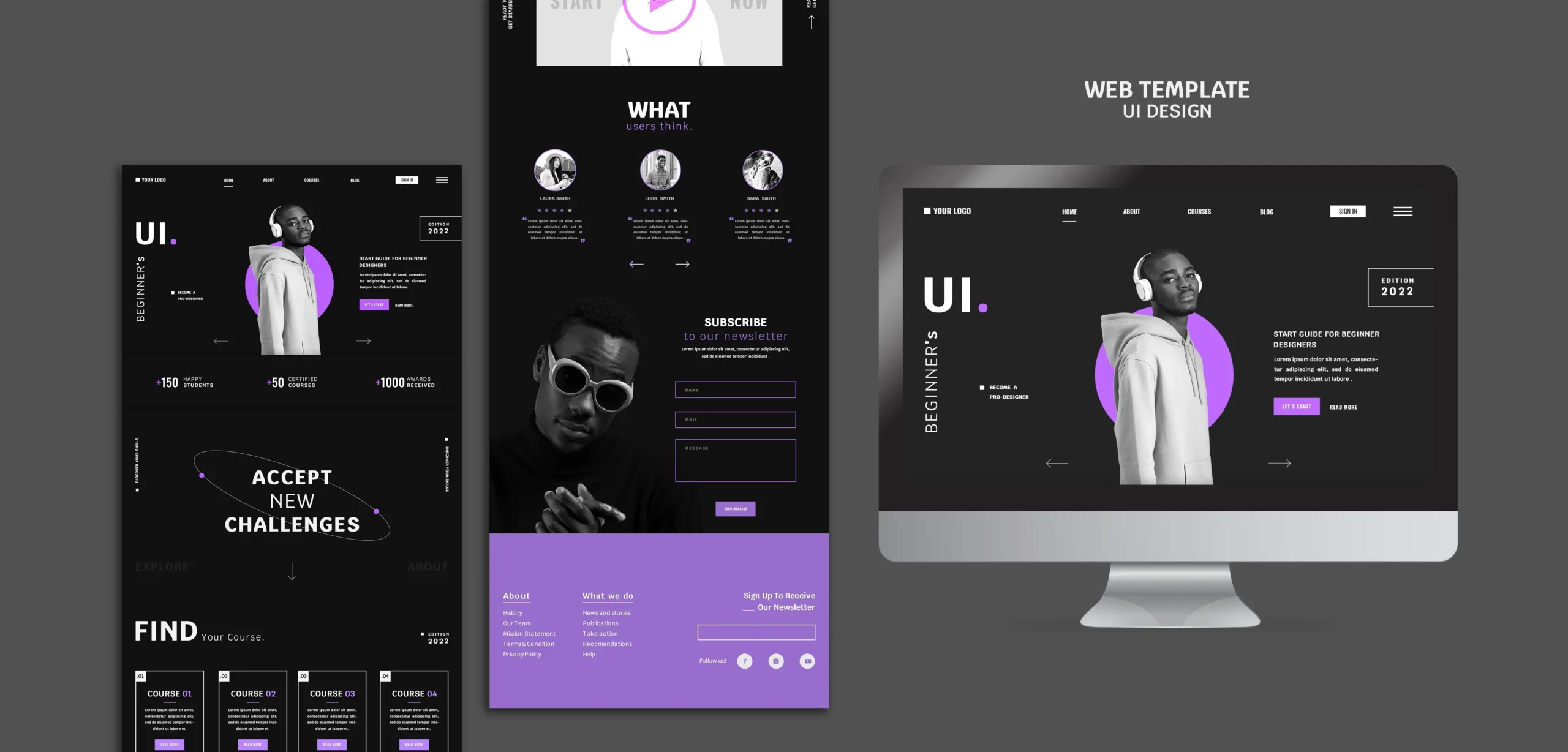 Come creare un sito web gratis - freepik website mockup