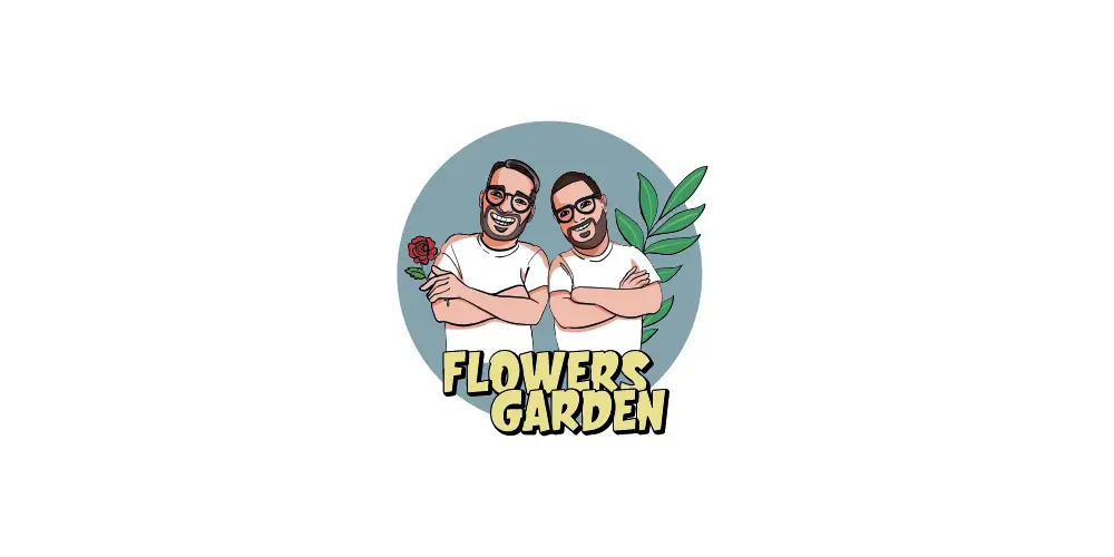 logo flowers garden