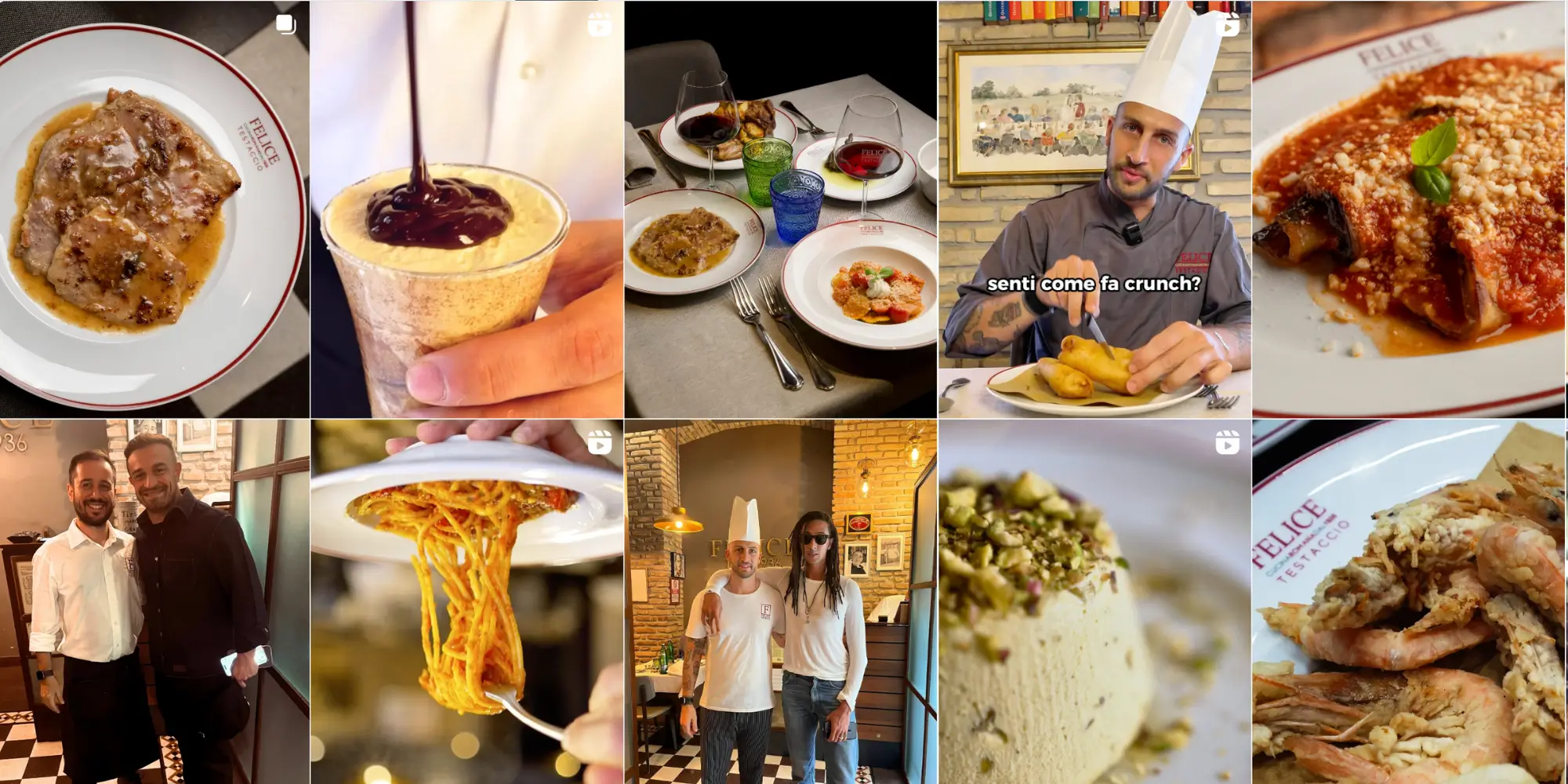 felice a testaccio - instagram per ristoranti