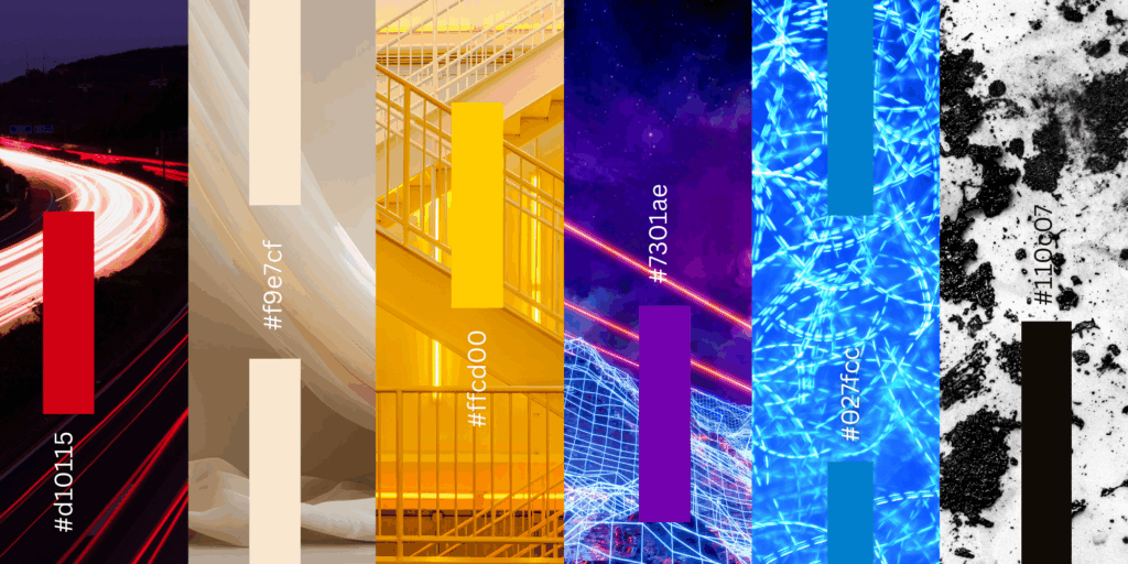 trend grafici 2025 - palette