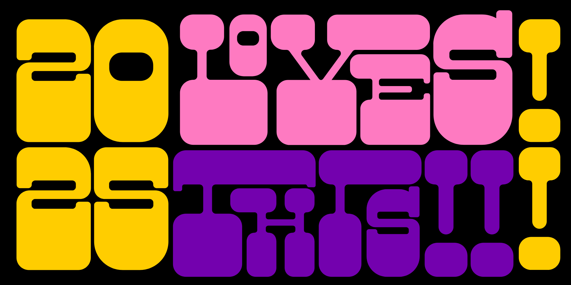 trend grafici 2025 - typography