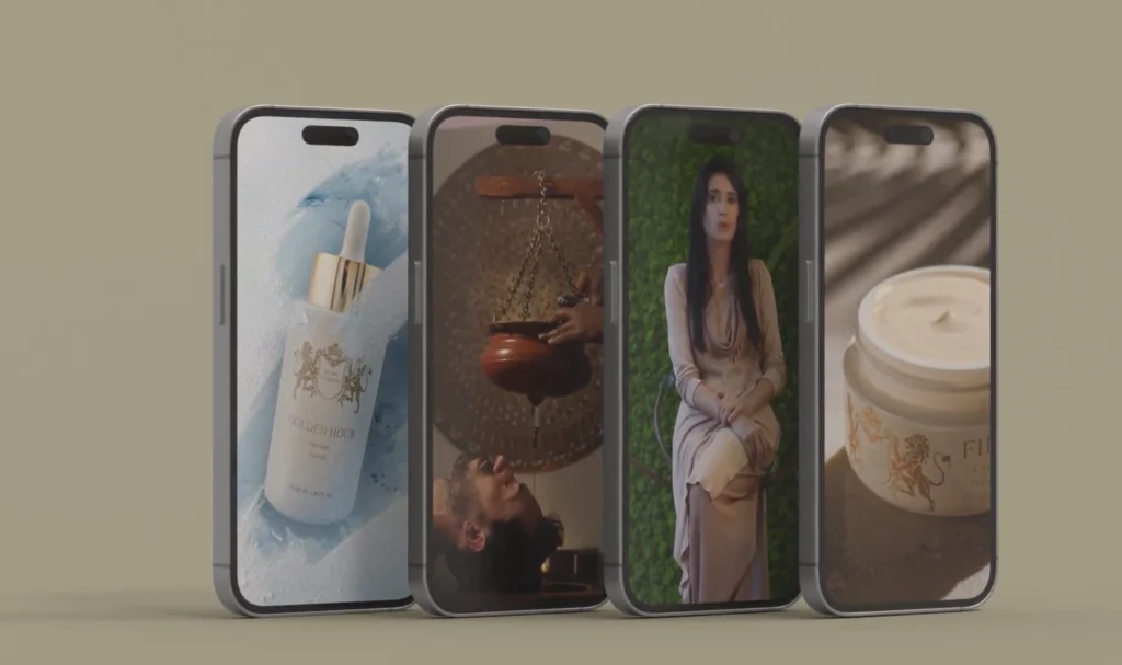 4 iphone mostrano immagini